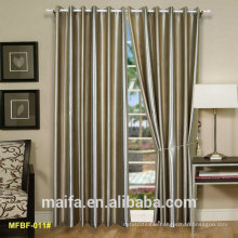 YARN DYED LUXURY 70%BLACKOUT HEAVY LUXURY WINDOW CURTAIN WITH RING(BF011#)